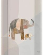 Ceba Baby Saltea de Infasat Basic Familia de elefanti 50x70cm cu Intaritura Grosime 2cm Sistem Anti-Alunecare