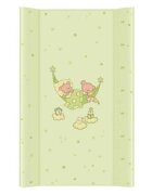 Ceba Baby Saltea de infasat cu intaritura 80x50 cm ursuletii somnorosi verde
