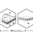 Ceba Baby Saltea de Infasat Ultra Light 50x70cm cu intaritura Prieteni Nedespartiti