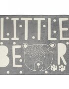 Chilai Home Covor antiderapant pentru copii 150x200 cm Little Bear Gri