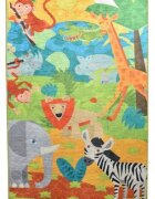 Chilai Home Covor antiderapant pentru copii Animals 100x150 cm