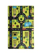 Chilai Home Covor antiderapant pentru copii Green City 150x200 cm