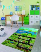 Chilai Home Covor antiderapant pentru copii Happy City 150x200 cm