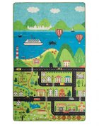Chilai Home Covor antiderapant pentru copii Happy City 150x200 cm
