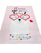 Chilai Home Covor antiderapant pentru copii Llama not Drama 150x200 cm
