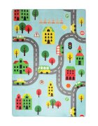 Chilai Home Covor antiderapant pentru copii Road Blue 100x150 cm