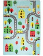 Chilai Home Covor antiderapant pentru copii Road Blue 100x150 cm