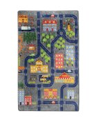 Chilai Home Covor antiderapant pentru copii Small Town gri 150x200 cm