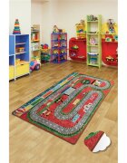 Chilai Home Covor antiderapant pentru copii Station Red 150x200 cm