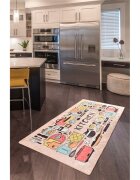 Chilai Home Covor de bucatarie antiderapant 80x150 cm Happy Lunch