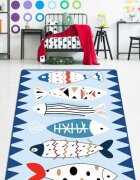 Chilai Home Covor de bucatarie antiderapant 80x150 cm Le Poisson