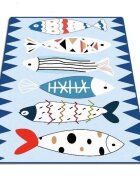 Chilai Home Covor de bucatarie antiderapant 80x150 cm Le Poisson