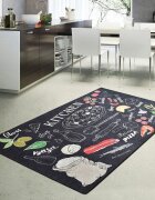 Chilai Home Covor de bucatarie antiderapant 80x150 cm Pizza Italiana
