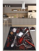 Chilai Home Covor de bucatarie antiderapant 80x150 cm Spice Black