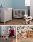 Childhome Balansoar Girafa 12-30 luni MDF ecrugri