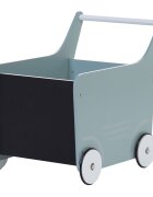 Childhome Carucior cu spatiu depozitare si tabla de scris lemn menta