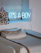 Childhome Caseta luminoasa neon 30x15 cm albastru