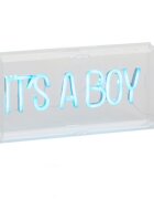Childhome Caseta luminoasa neon 30x15 cm albastru