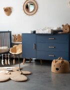 Childhome Comoda Bold Blue 137x77x98 cm cu masa de infasat