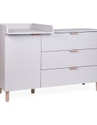 Childhome Comoda Clay 137x77x98 cm cu masa de infasat