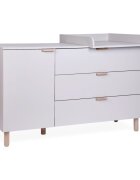 Childhome Comoda Clay 137x77x98 cm cu masa de infasat