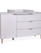 Childhome Comoda Clay 137x77x98 cm cu masa de infasat