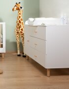 Childhome Comoda Wonder White 137x75x93 cm cu masa de infasat