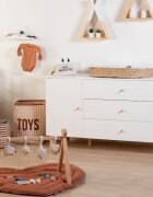 Childhome Comoda Wonder White 137x75x93 cm cu masa de infasat