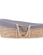 Childhome Cos bebe Moise Gri din coji de porumb cu saltea husa jerse detasabila si lavabila usor de transportat dimensiuni 84 x 47 x 29 cm