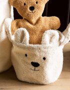Childhome Cos depozitare 25x20x20 cm Teddy alb