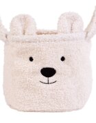Childhome Cos depozitare 25x20x20 cm Teddy alb