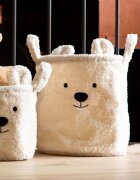Childhome Cos depozitare 30x30x30 cm Teddy alb
