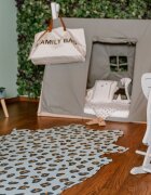 Childhome Covor bumbac 145x160 cm Leopard albastru