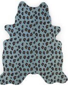 Childhome Covor bumbac 145x160 cm Leopard albastru