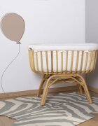 Childhome Covor bumbac 145x160 cm Zebra gri