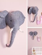 Childhome Decoratiune perete 15x28x36 cm Elefant