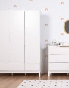 Childhome Dulap Jota 135x45x190 cm Mdf Alb