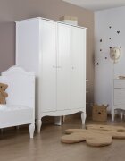 Childhome Dulap Romantic 136.8x60.3x190 cm Mdf Alb
