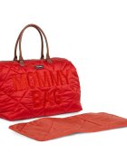 Childhome Geanta de infasat matlasata Mommy Bag rosu