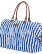 Childhome Geanta de infasat Mommy Bag albastru alb