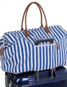 Childhome Geanta de infasat Mommy Bag albastru alb
