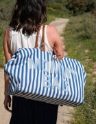 Childhome Geanta de infasat Mommy Bag albastru alb