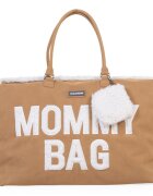 Childhome Geanta de infasat Mommy Bag aspect piele intoarsa bej