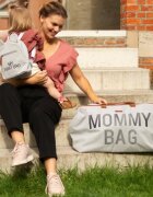 Childhome Geanta de infasat Mommy Bag Panza Oxford gri