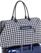 Childhome Geanta de infasat Mommy Bag Pied de Poule Negru