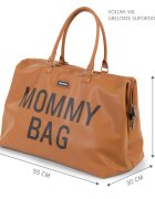 Childhome Geanta de infasat Mommy Bag piele ecologica Maro