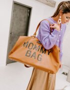 Childhome Geanta de infasat Mommy Bag piele ecologica Maro