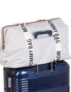 Childhome Geanta de infasat Mommy Bag Signature alb