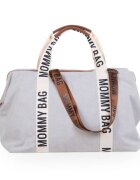 Childhome Geanta de infasat Mommy Bag Signature alb