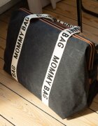 Childhome Geanta de infasat Mommy Bag Signature Negru